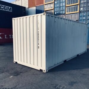20ft Shipping Container (One Trip) White (RAL 9003)